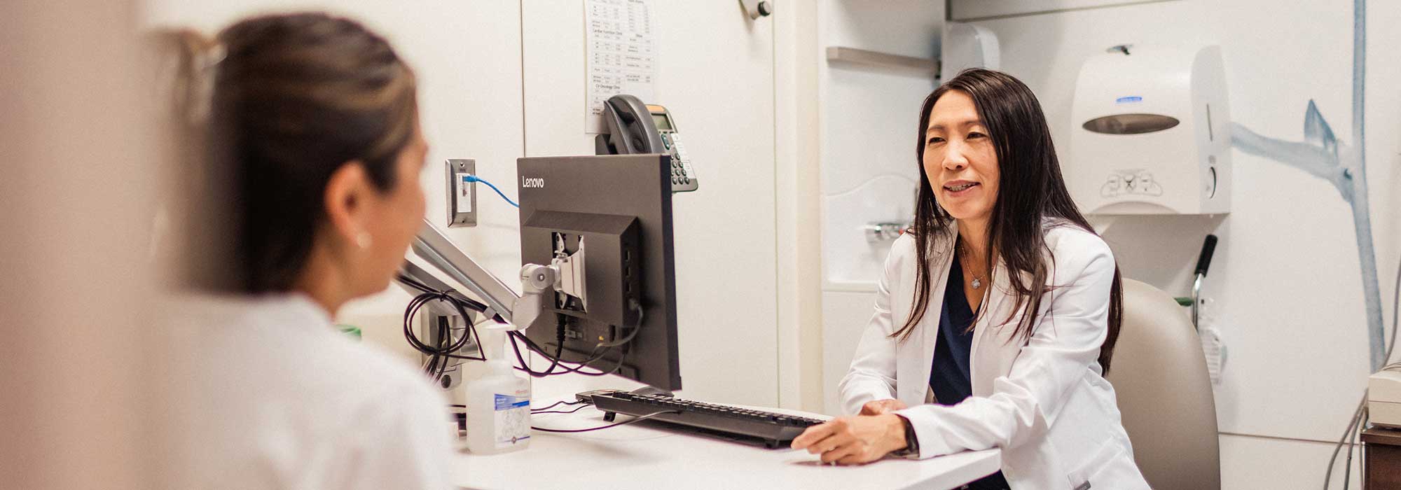 Dr. Jacqueline Saw with patient Dr. Jacqueline Saw with patient